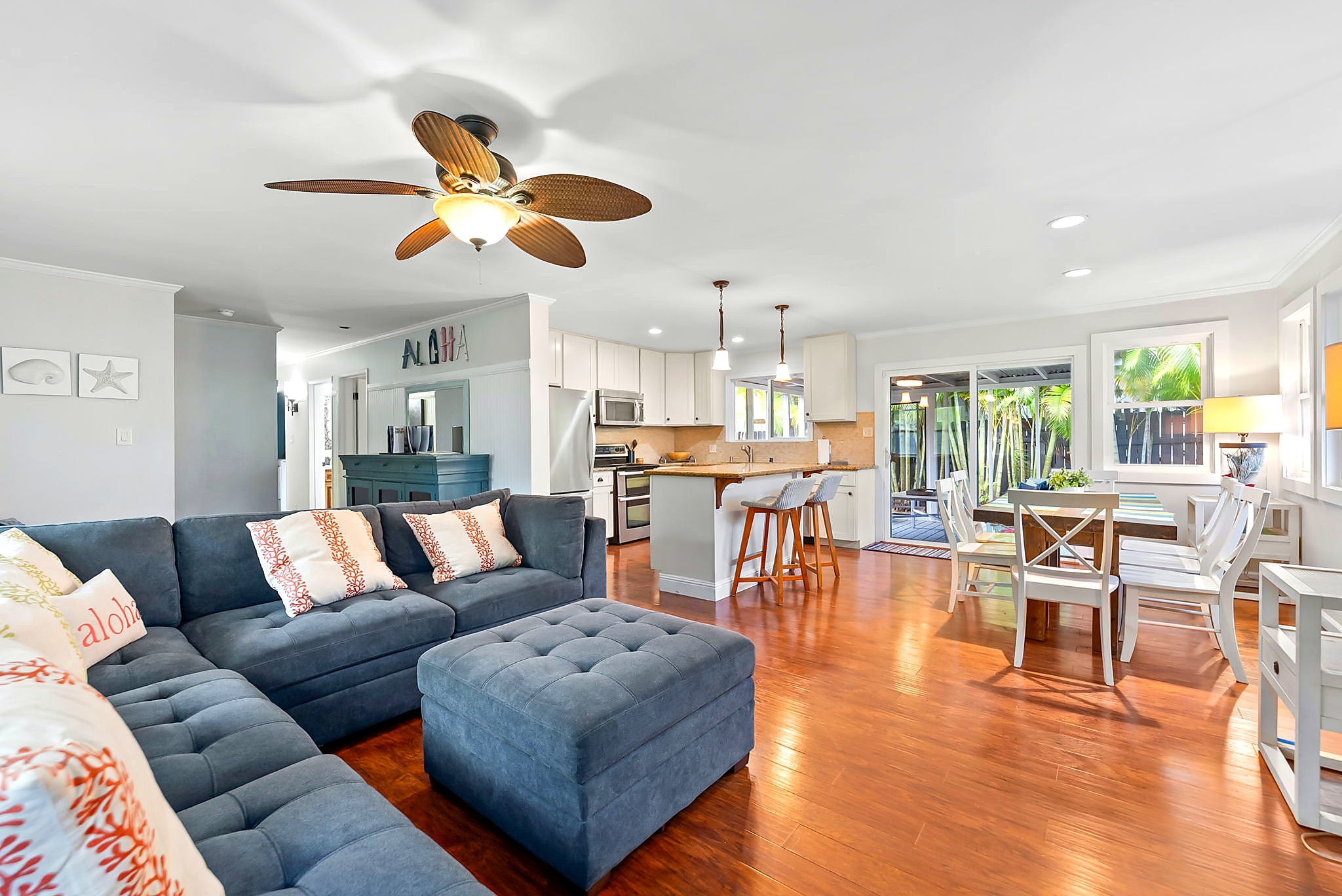 Open Living Dining Kitchen